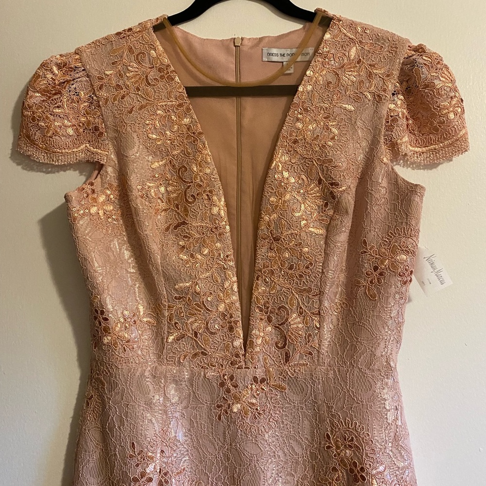 Dress the Population Pink Lace Mini Dress - Picture 5 of 7